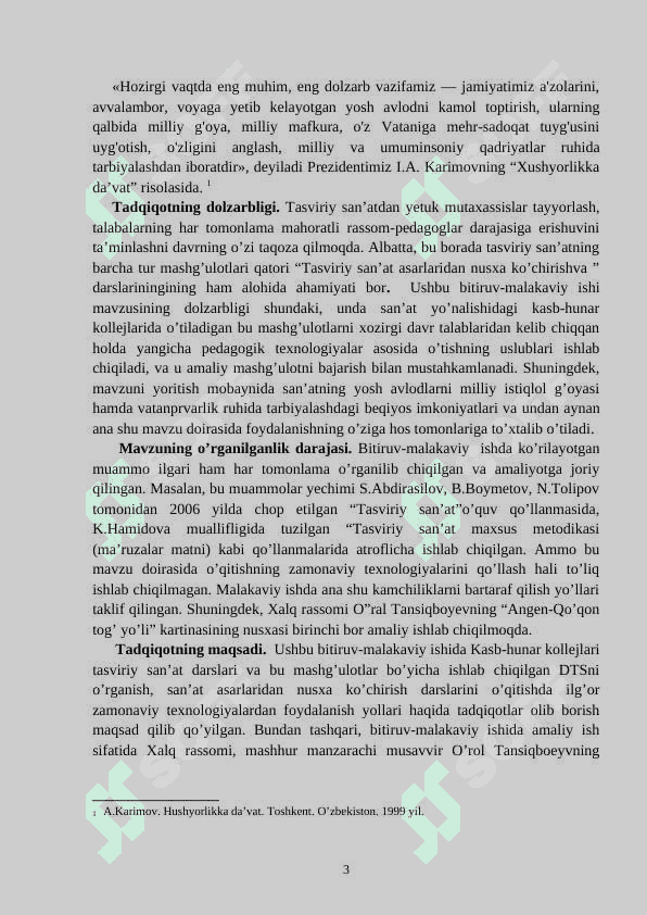 Kasb-hunar kollejlarida tasviriy-san’at darslarining samaradorligini oshirish usullari 3