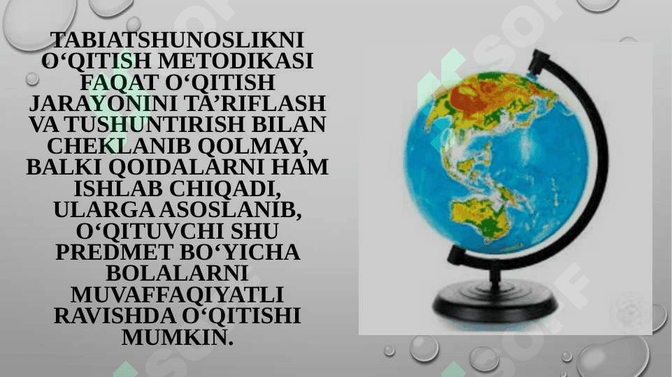 4-sinf “Tabiiy fan” darslarini tahlil qilish va taqriz yozish 5