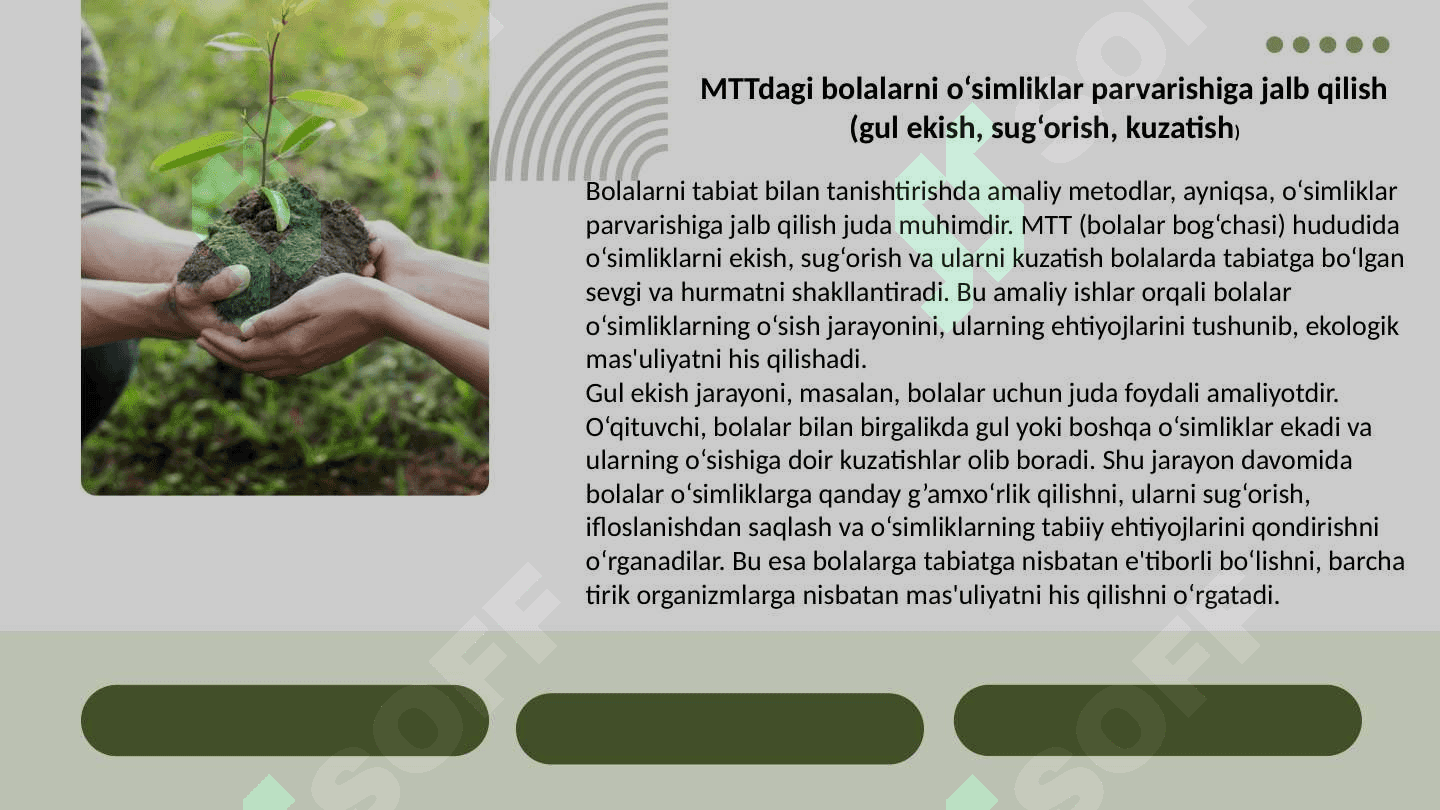 Tabiat bilan tanishtirishda amaliy metod. Mehnat 4