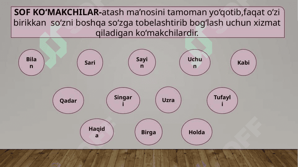 KO‘MAKCHILARNING TA’RIFI VA LEKSIK-GRAMMATIK XUSUSIYATLARI 7