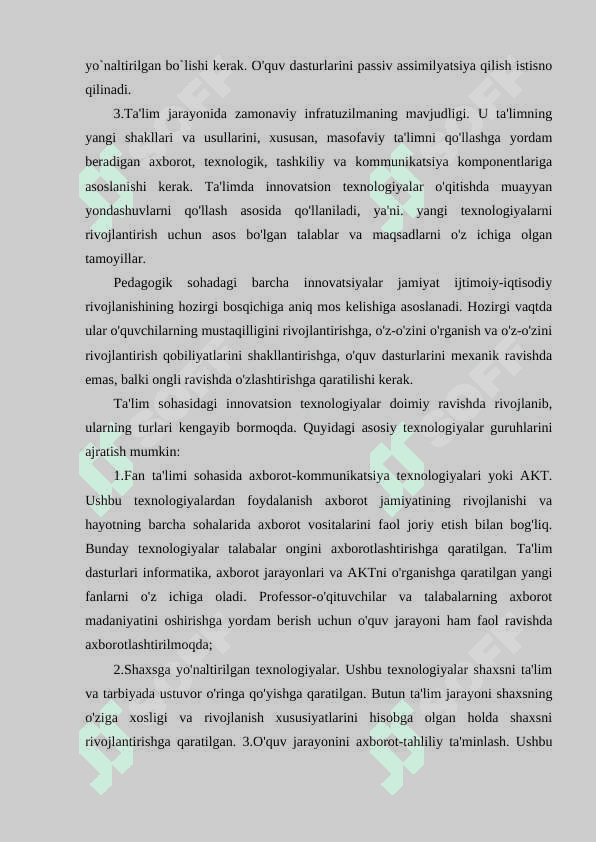 “Xalqaro tadqiqotlar va ta’limda innovasion texnologiyalar” fanining texnologiya o‘qituvchisini tayyorlashdagi o’rni 6