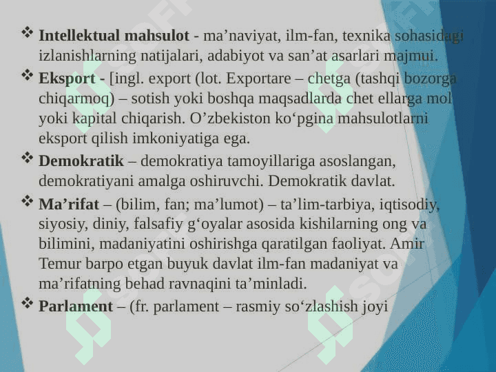 BIR BO‘LSAK – YAGONA XALQMIZ, BIRLASHSAK VATANMIZ. ORFOEPIYA QOIDALARI. O‘ZBEK TILIDA TOVUSHLAR TALAFFuzi 6