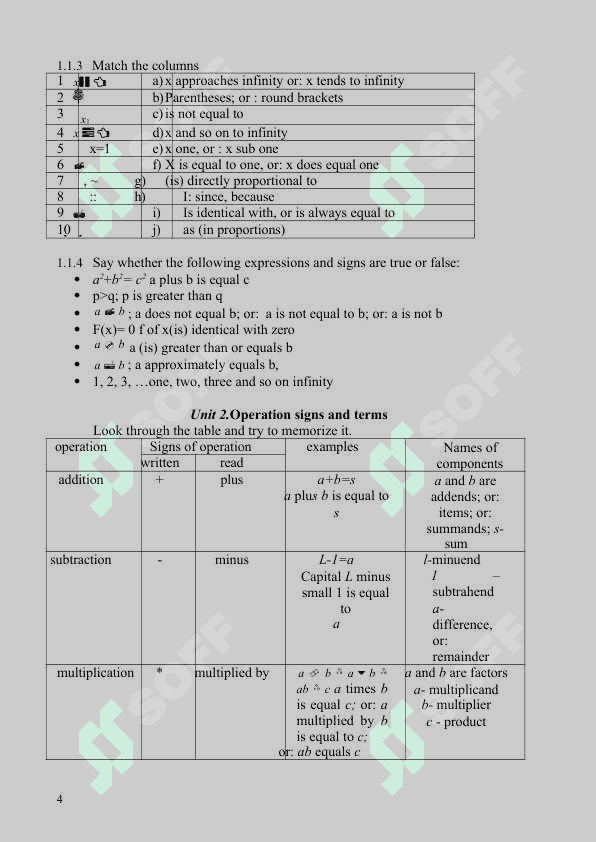 Matematik atamalar (rus-eng) 4