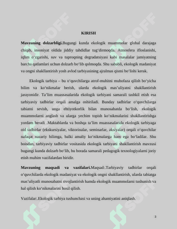 TARBIYAVIY TADBIRLAR VOSITASIDA EKOLOGIK TARBIYANI SHAKLLANTIRISH. 2