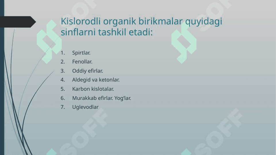 Kislorodli organik birikmalar 2