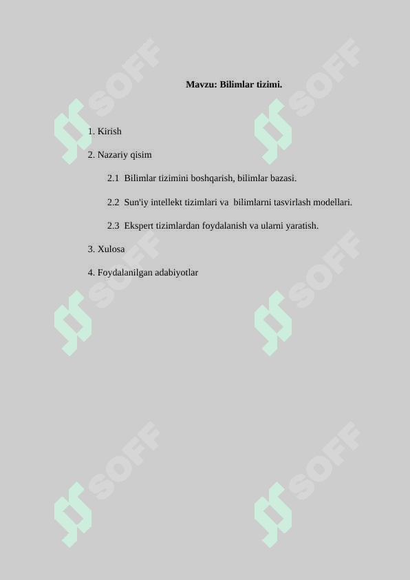 BILIMLAR TIZIMI 2