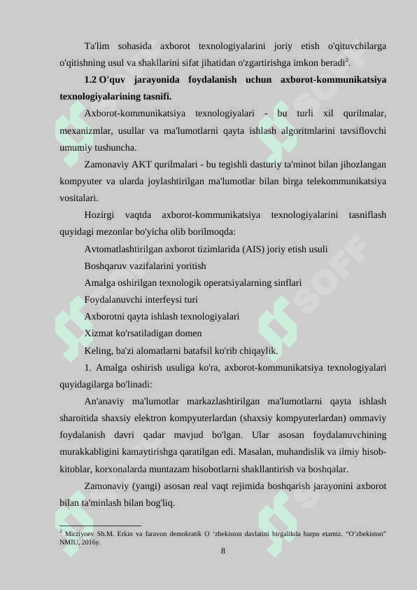PEDAGOGIKA FANLARINI O‘QITISHDA AXBOROT TEXNOLOGIYALARIDAN FOYDALANISH 7