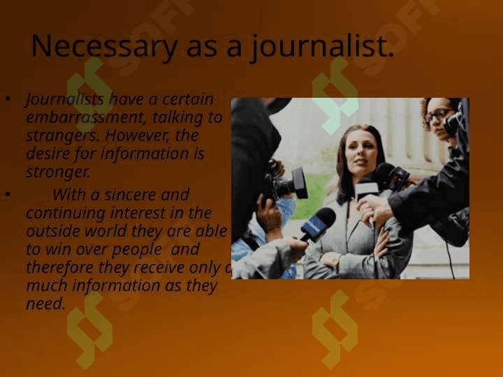 My future profession - is the  JOURNALIST 6