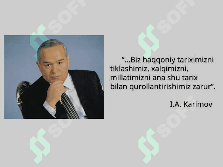 O’zbekiston tarixi fanining predmeti, nazariy metodologik  asoslari, manbalari va  ahamiyati 5