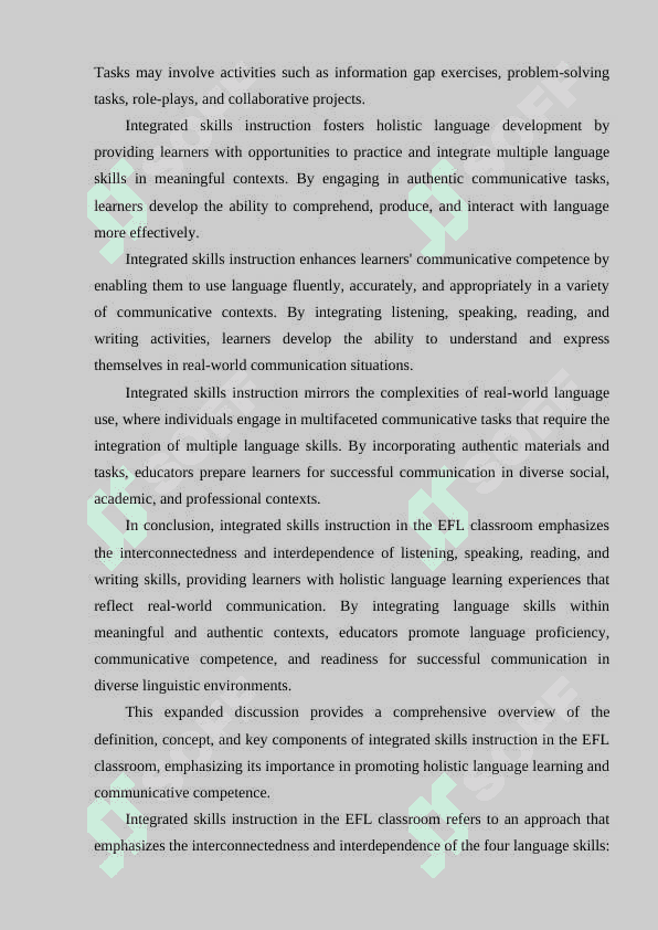 INTEGRATED SKILLS IN EFL CLASSROOM 6