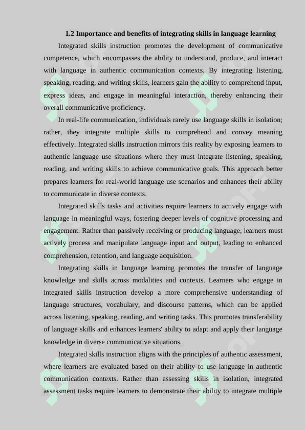 INTEGRATED SKILLS IN EFL CLASSROOM 8