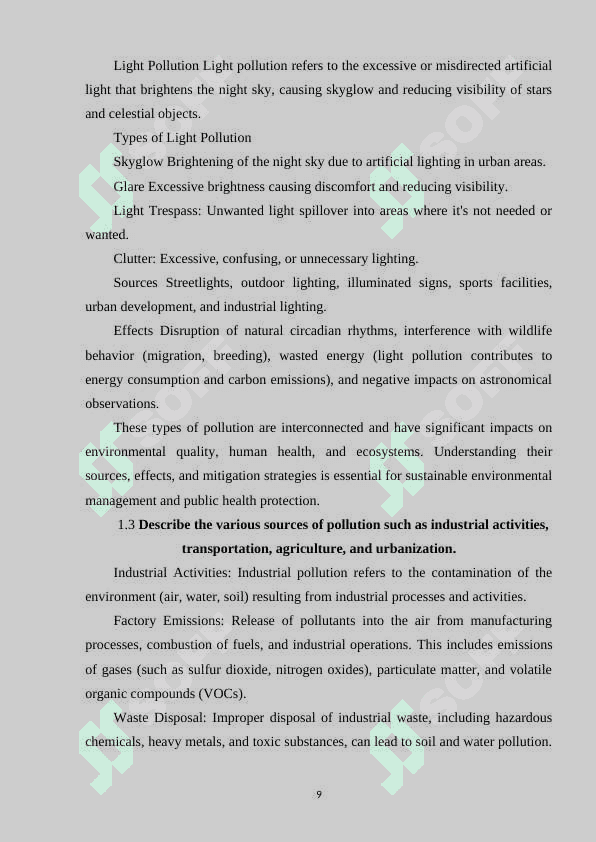 POLLUTION UNDERSTANDING DIFFERENT TYPES OF POLLUTION AND THEIR IMPACT 8