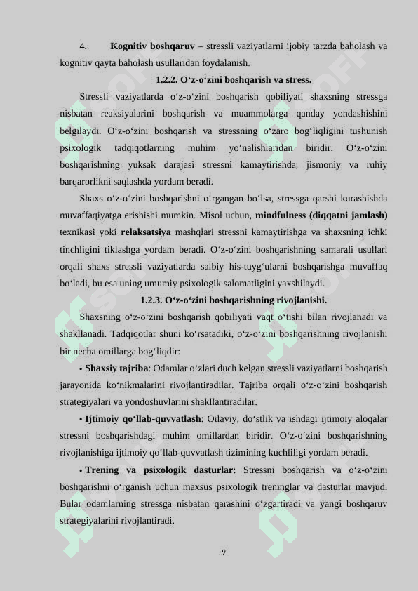 PSIXOLOGIK STRESS SHAKLLANISHIGA TA’SIR KO‘RSATUVCHI OMILLAR. 8