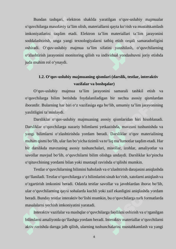 7-SINF INFORMATIKA VA AXBOROT TEXNALOGIYALARI FANIDAN ELEKTRON O‘QUV USLUBIY MAJMUA YARATISH TEXNALOGIYASI 6