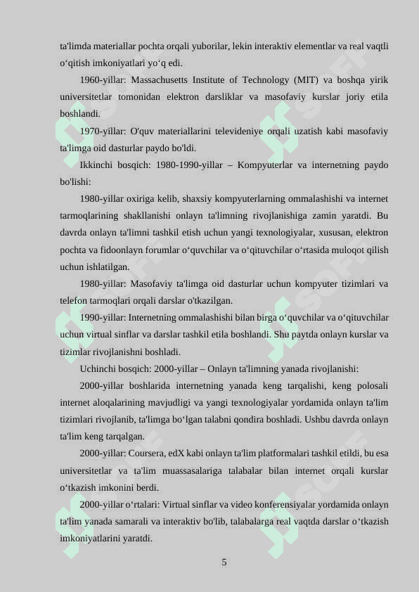 ONLINE KURSLAR VA ULARGA DIDAKTIK MATERIALLAR TAYYORLASH 6