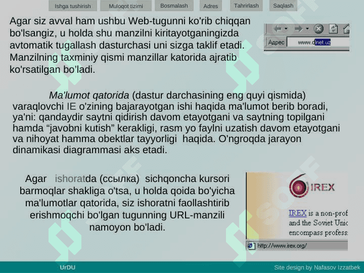 Internet Explorer dasturi 6