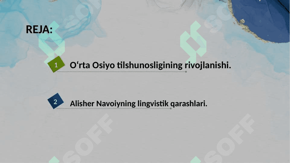 O’rta Osiyoda tilshunoslikning rivojlanishi 2
