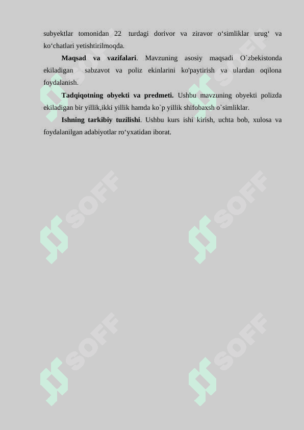 “Shifobaxsh sabzavot va poliz ekinlar” 4
