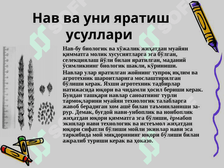 Seleksiya va urug'chilik 3