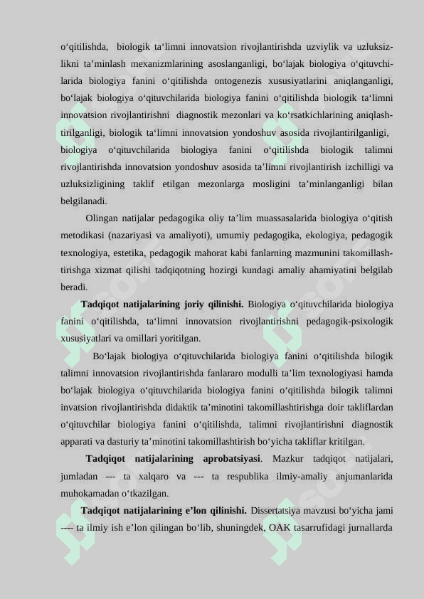 BIОLОGIK TА’LIMNI TАSHKIL ЕTISHDА INNАVАTSIОN YОNDОSHUV 7