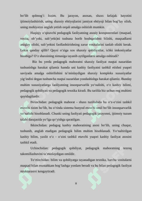 Zamonaviy maktabgacha ta’lim tashkilotlarida loyihalashtirish faoliyatining ahamiyati 8