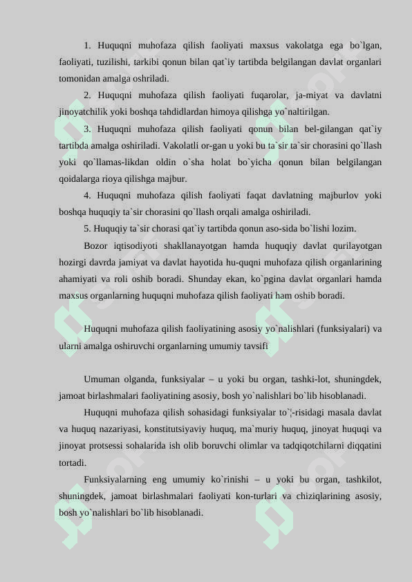 O’zbekiston Respublikasida Sud, huquqni muhafaza qiluvchi organlarning shakllanishi 8