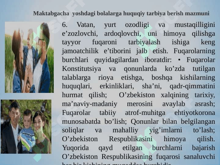 MAKTABGACHA  YOSHDAGI BOLALARGA HUQUQIY TARBIYA BERISH MAZMUNI 3