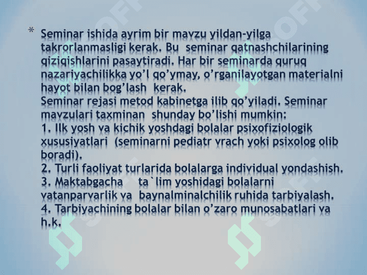 Davlat maktabgacha ta’lim tashkilotlarida metodik birlashmalarni tashkil etish 8