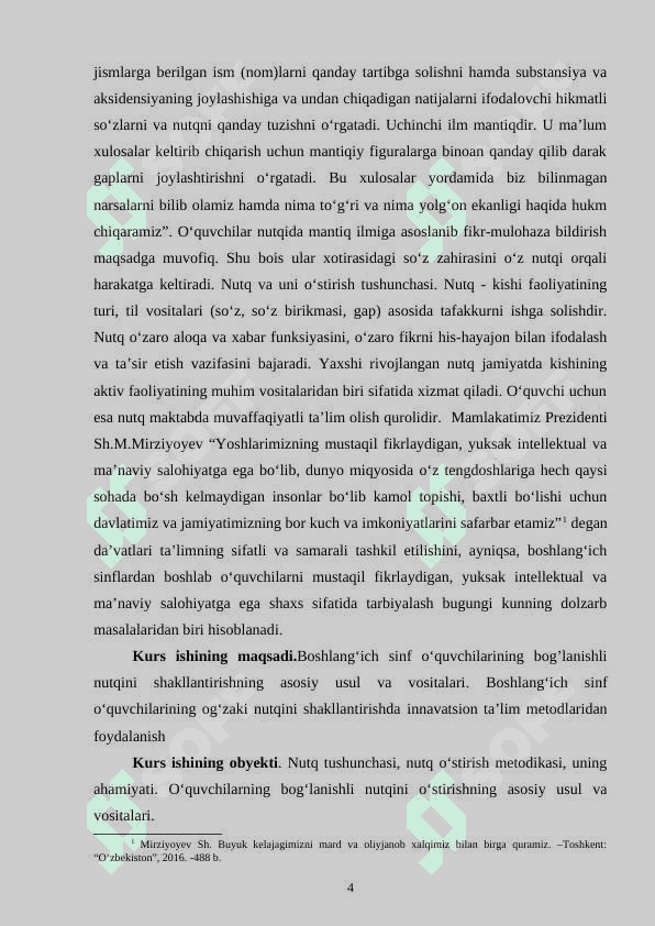 BOSHLANG’ICH SINF O’QUVCHILARIDA BOG’LANISHLI NUTQ KO’NIKMALARINI SHAKLLANTRISH METODIKASI 4