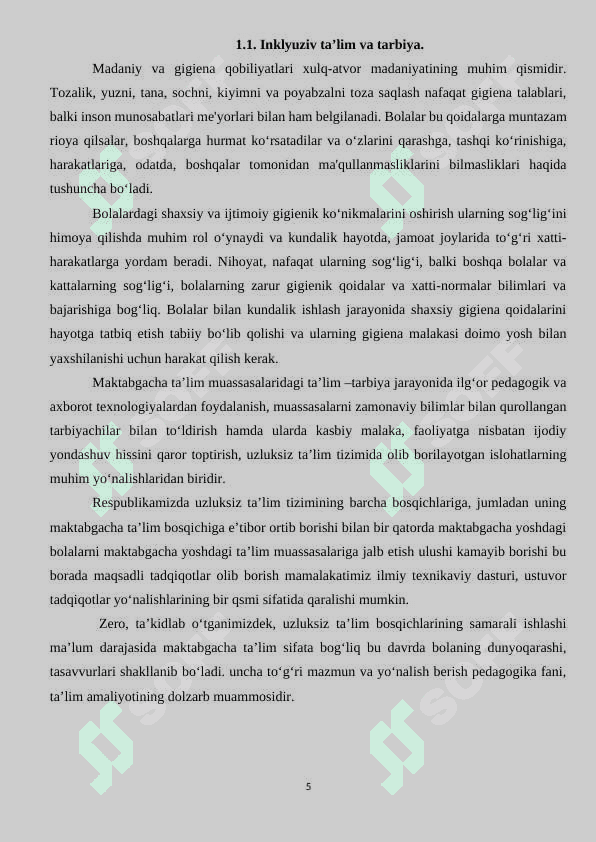 Ta’lim tarbiya ishlarini rejalashtirish 5