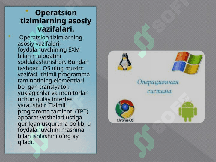 Operatsion sistemaning boshqa turlari 2