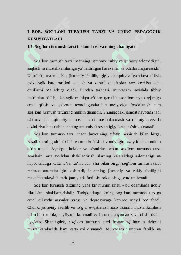 Bolalarda sog’lom turmush tarzining rivojlanishi ijtimoiy-pedagogik muammo sifatida 6