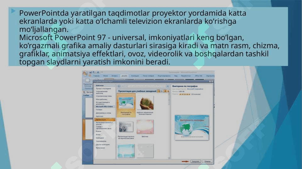 Standart shablonlar asosida taqdimotlar yaratish. Taqdimot slaydlarini boshqarish 3
