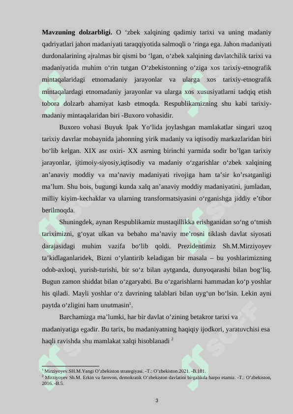 BUXORO VOHASI AHOLISINING AN’ANAVIY  KIYIMLARI VA TAQINCHOQLARI  (XX ASR MISOLIDA) 3