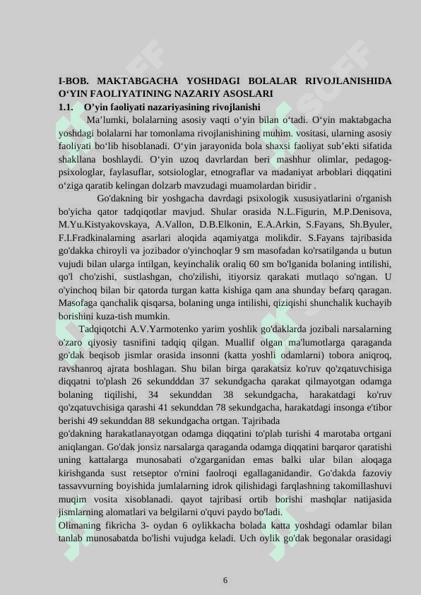 O'yin bolalarga ta'lim-tarbiya berish metod va usullarini loyihalashtirish 6