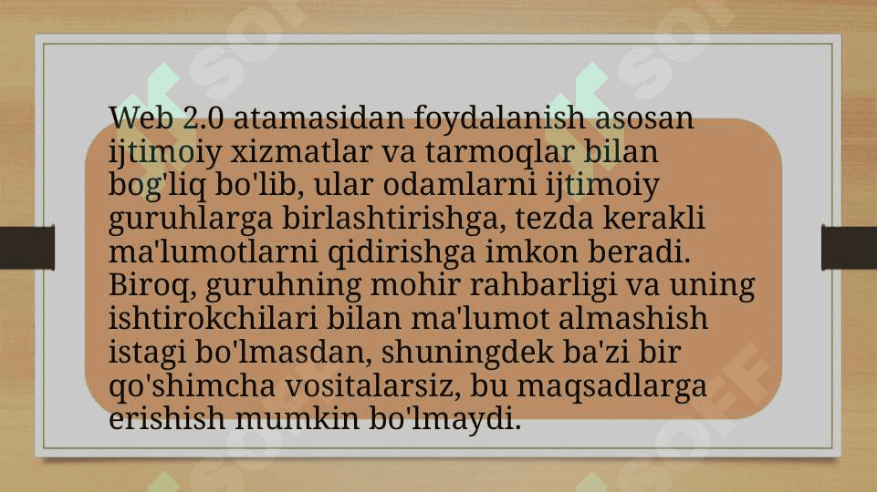 TA'LIM JARAYONINI TASHKIL ETISHDA INTERNET XIZMATLARIDAN FOYDALANISH 6