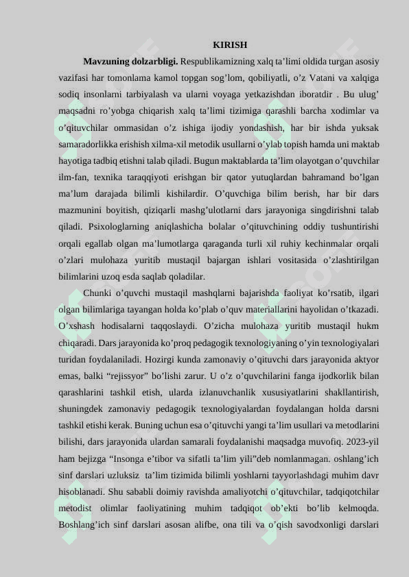 2-sinf ona tili va o’qish savodxonligi darslarini o’qitishda didaktik metodlarning tutgan o’rni 2