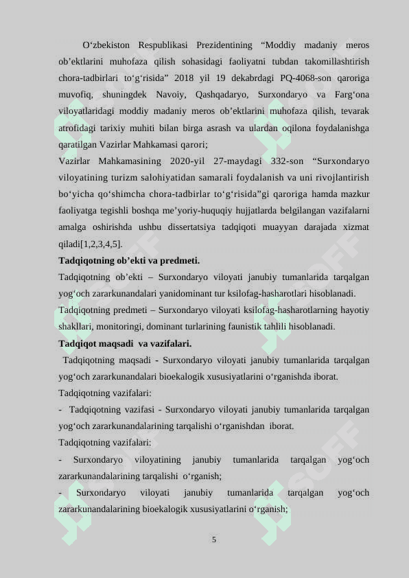 KSILOFAG HASHAROTLARINING O’RGANILISH HOLATI 5
