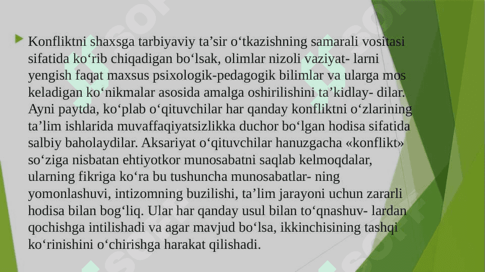 Mavzu: Konflikt signallari 3