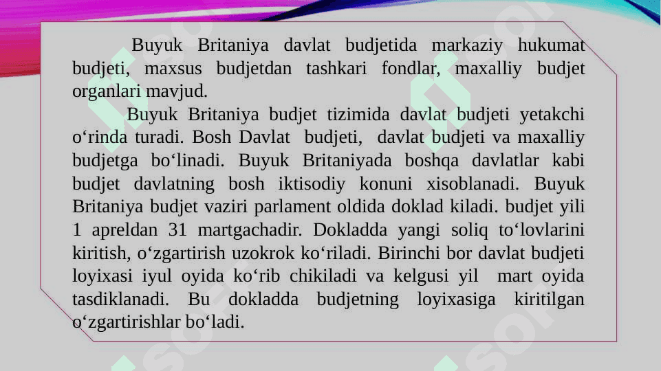 Buyuk Britaniya byudjet nazorati 5