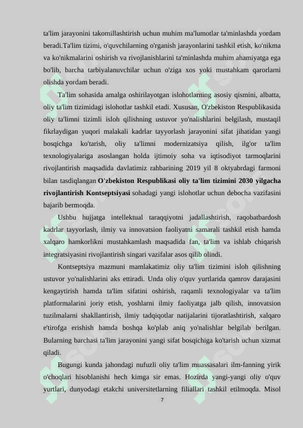 TA’LIM TIZIMLI TAHLIL VA MODELLASHTIRISH OB’EKTI SIFATIDA 6