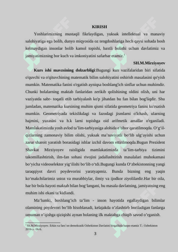BOSHLANG‘ICH SINFLARDA FAZOVIY SHAKLLARNI  O‘RGATISH METODIKASI 2