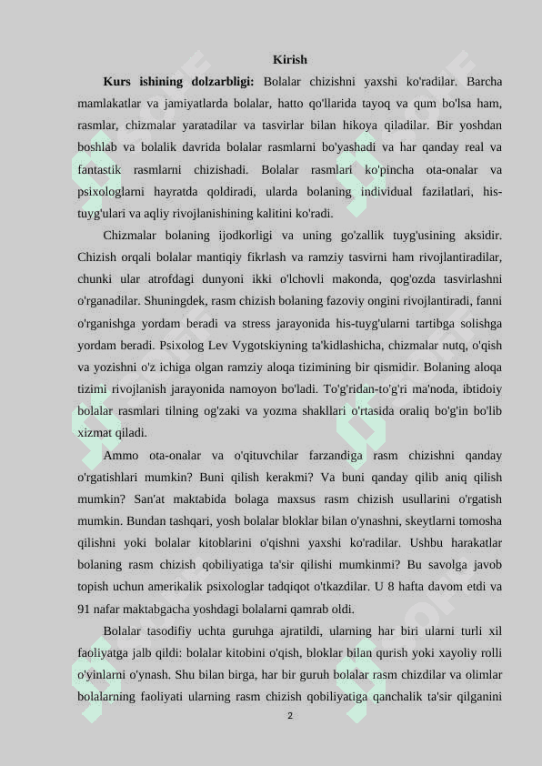 Maktabgacha yoshdagi bolalarda badiiy va xayoliy fikrlashni rivojlantirish turli xil badiiy materyallardan kampozitsion  foydalanish 2