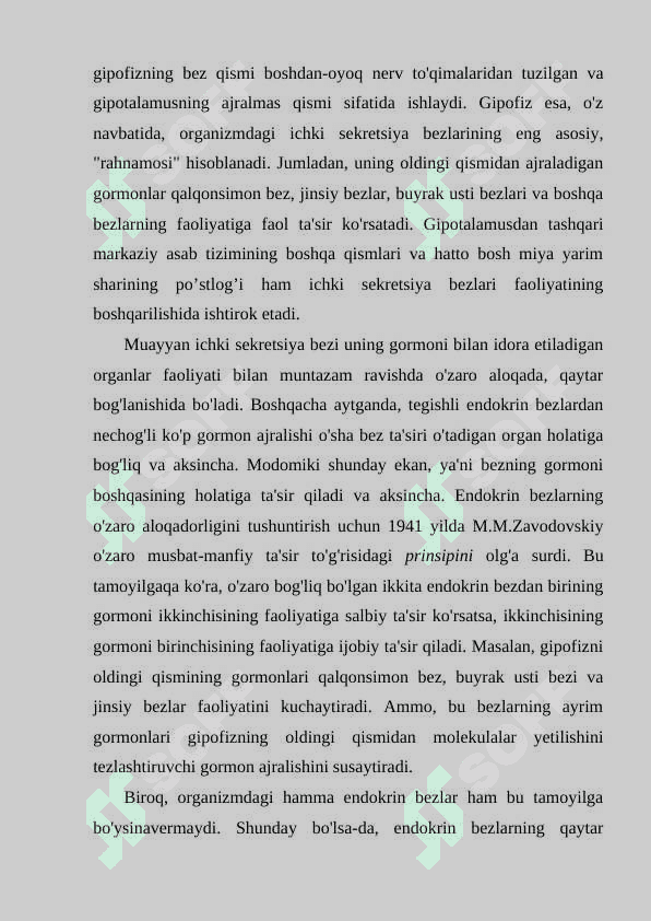 Ichki sekretsiya bezlari fiziologiyasi 6