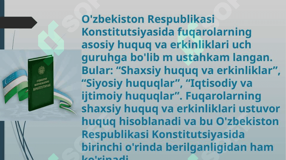 o’zbekiston respublikasida fuqarolarning konstitutsaviy huquq va erkinliklari tushunchasi 3