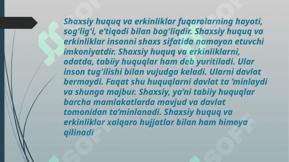 o’zbekiston respublikasida fuqarolarning konstitutsaviy huquq va erkinliklari tushunchasi 4