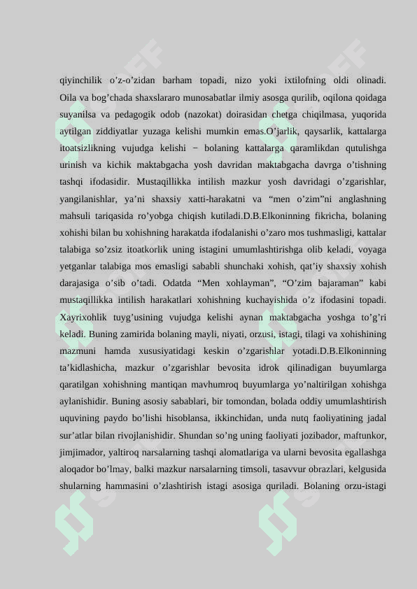 BOG'CHA YOSHIDAGI BOLA TARAQQIYOTIGA UMUMIY TAVSIF 7