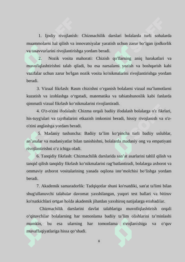 Rasm mashgʻulotlarida davlat talablari asosida bolalarni maktabga tayyorlash 6