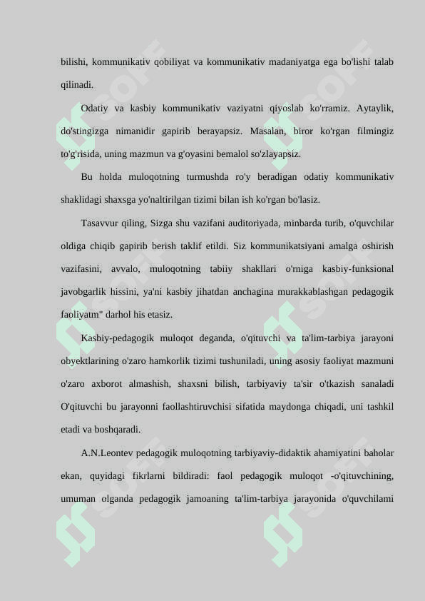 Kasbiy muloqot odobi 3
