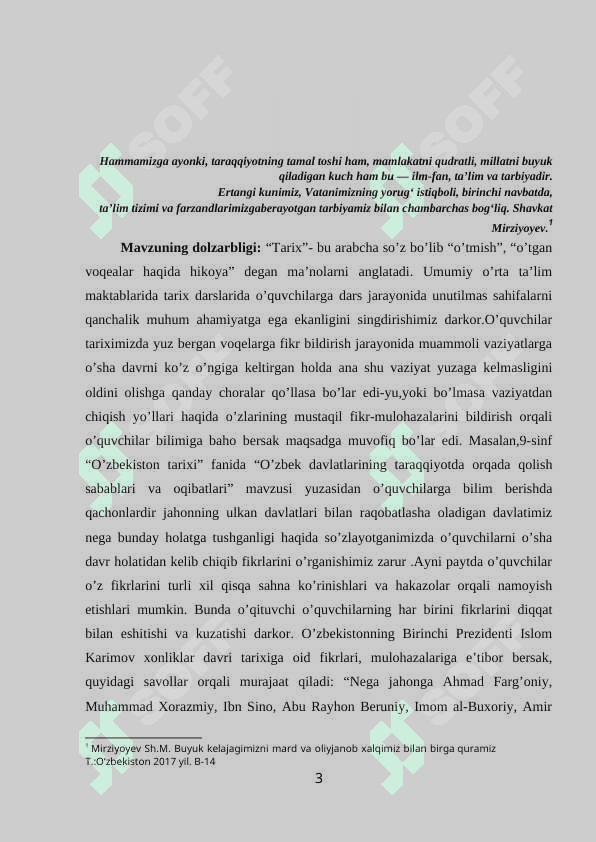 MAKTABLARDA TARIX FANINI O’QITISHDA AXBOROT TEXNOLOGIYALARINI JORIY ETISH 3